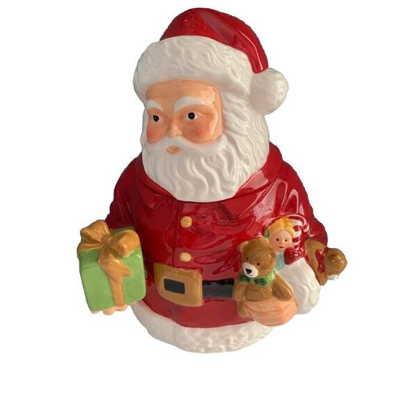 Martha Stewart 13” Santa Cookie Jar Vintage Macy’s Holiday Christmas 2011 - Picture 2 of 16